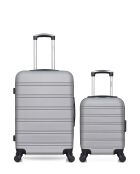 Set di 2 valigie da viaggio XXS Renoso grigie