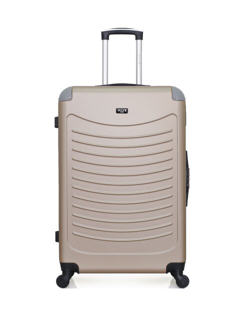 Set mit 3 großen Koffern, Wochenende und Kabine XXS Congo beige