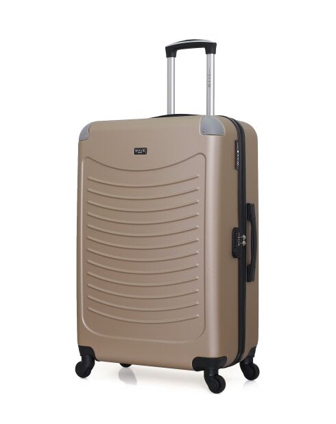 Set mit 3 großen Koffern, Wochenende und Kabine XXS Congo beige