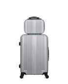 Set grijze weekendkoffer en kaptafel L ipari