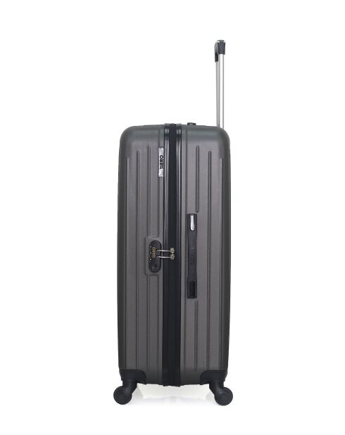 Set mit 3 großen Koffern, Wochenend- und Kabinenkoffer, Karpaten, dunkelgrau