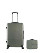 Lot Valise weekend et Vanity Coronado kaki