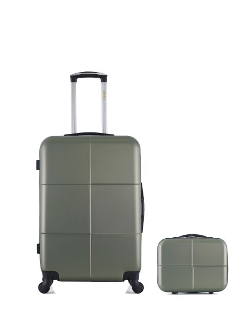 Lot Valise weekend et Vanity Coronado kaki
