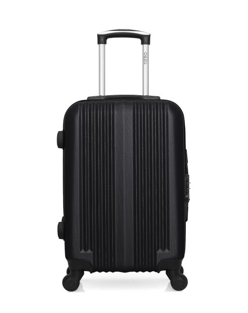 Ipari zwarte L cabinekoffer en kaptafel