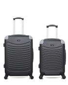 Set van 2 zwarte Congo weekend- en hutkoffers