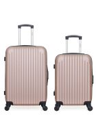 Set van 2 karpaten roségouden weekend- en hutkoffers