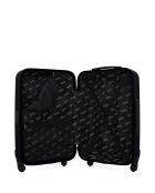 Set mit 2 schwarzen Himalaya-Wochenend- und Kabinenkoffern