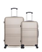 Set van 2 grote koffers en weekend Utah beige