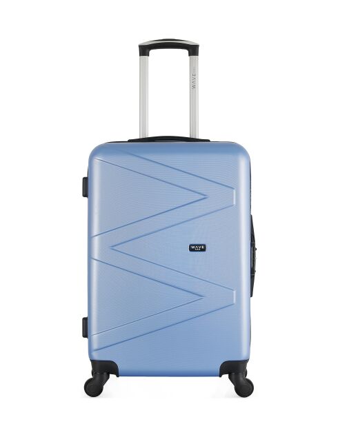 Valise M Amazone bleu dorée - 65x41x26cm