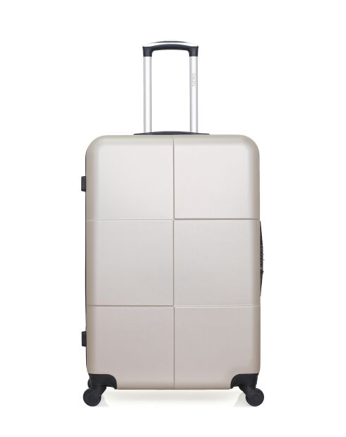 Set aus großem Koffer und Vanity Coronado beige