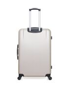 Set aus großem Koffer und Vanity Coronado beige