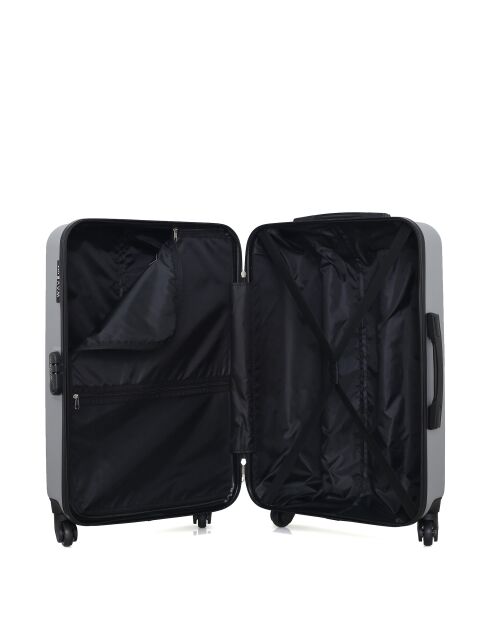 Set mit 2 grauen Amazon-Wochenendkoffern, Kabinen- und Schminkkoffern