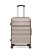 Set aus 2 XXS Renoso beigefarbenen Wochenend- und Kabinenkoffern