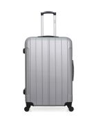 Set van 2 grijze Fogo grote koffers en weekendkoffers