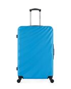 Set van 2 blauwe Danube large- en weekendkoffers