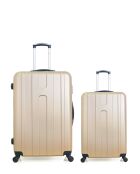 Set di 2 valigie grandi e cabina Atlanta beige