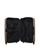 Set de 2 maletas grandes, cabina y tocador L ipari en oro rosa