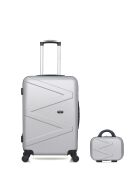 Lot Valise weekend et Vanity Amazone grises
