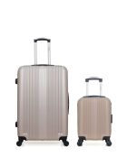 Set aus 2 großen Koffern und Kabine XXS L ipari beige