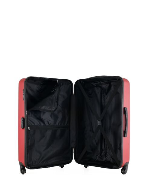 Lot de 2 Valises grand format et cabine Amazone bordeaux