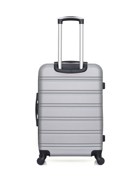 Set van 2 grijze weekend- en hutkoffers Renoso