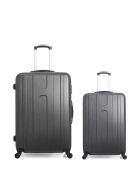 Set de 2 maletas grandes y cabina Atlanta gris oscuro