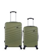 Lot de 2 Valises weekend et cabine Tigre kaki