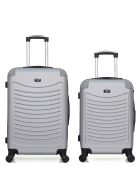 Lot de 2 Valises weekend et cabine Congo grises