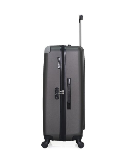 Set van 3 grote koffers, weekend en cabine XXS Congo donkergrijs