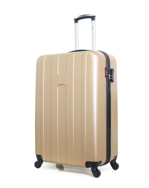 Set mit 2 beigefarbenen Atlanta-Wochenend- und Kabinenkoffern