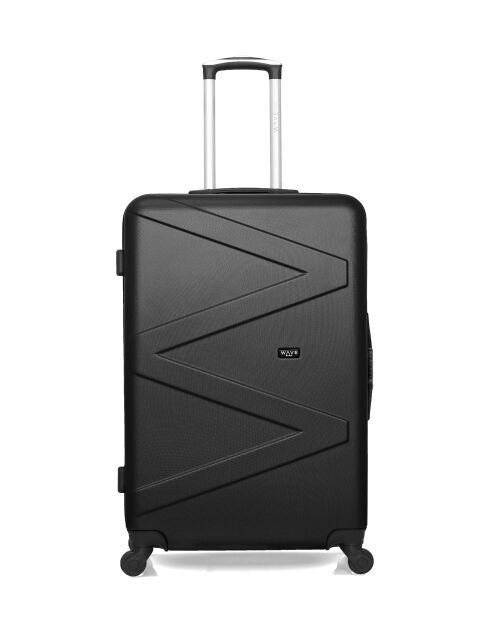 Set aus 2 großen Koffern und schwarzen Amazon-Wochenendkoffern