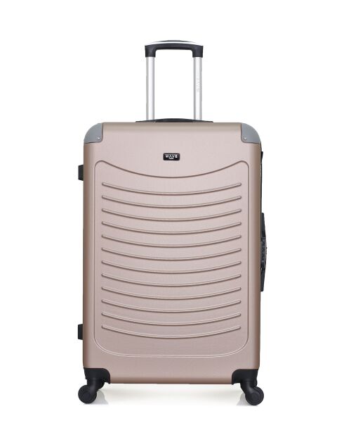 Set van 3 grote koffers, weekend en cabine XXS Congo roségoud