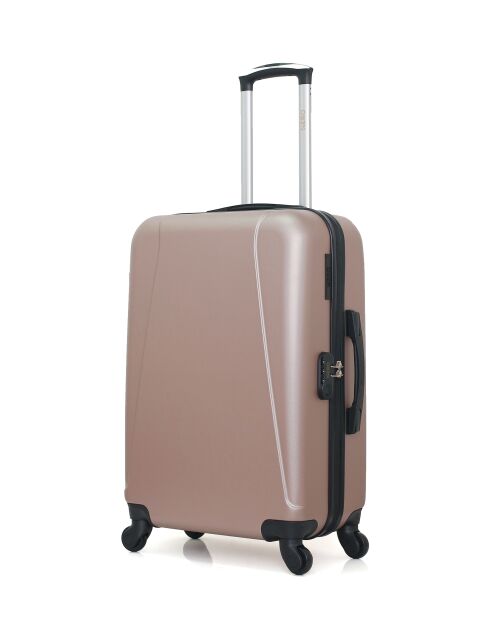 Set aus goldfarbenem Wochenendkoffer und Vanity L Anzarote