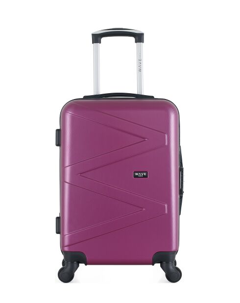 Lot Valise cabine et Vanity Amazone prune