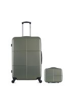 Lot Valise grand format et Vanity Coronado kaki