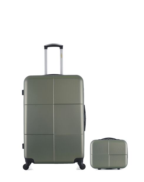 Lot Valise grand format et Vanity Coronado kaki