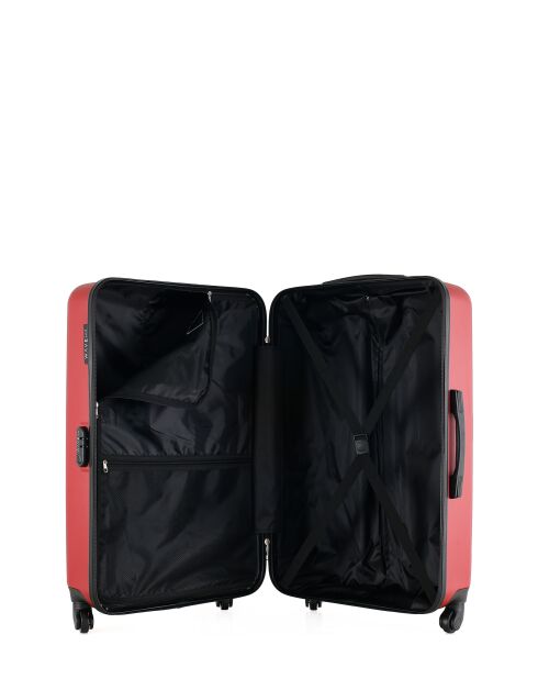 Lot de 2 Valises grand format, cabine et Vanity Amazone bordeaux