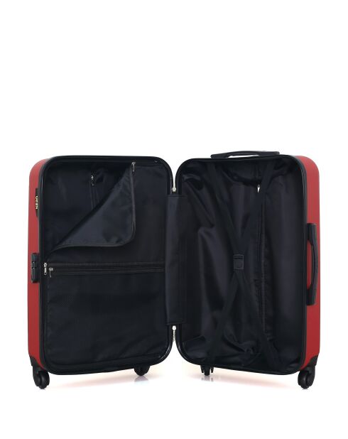 Valise M Lipari rouge - 65x41x26cm