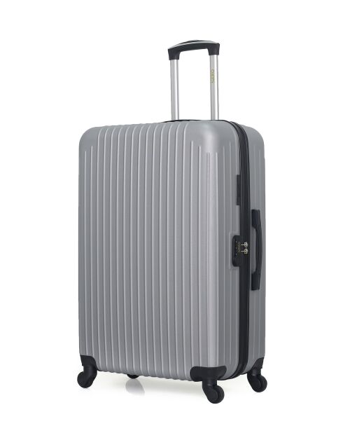 Set van 2 grote koffers en grijze weekendkarpaten