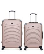 Set van 2 grootformaat koffers en weekend Congo roségoud