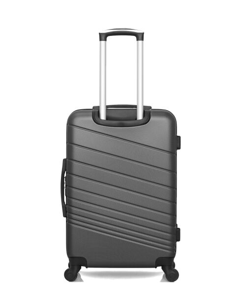 Set van 2 donkergrijze Tiger weekend- en hutkoffers