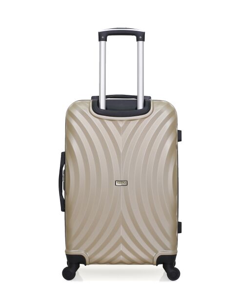 Set van 2 L agos beige weekend- en hutkoffers