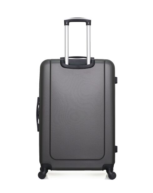 Set van 2 donkergrijze grote koffers en weekendkoffers Congo