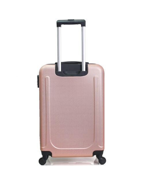 Lot de 2 Valises weekend et cabine Atlanta rose doré