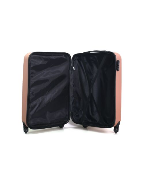 Lot de 2 Valises weekend et cabine Atlanta rose doré