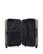 Set van 3 grote koffers, weekend- en hutkoffer Karpaten roségoud