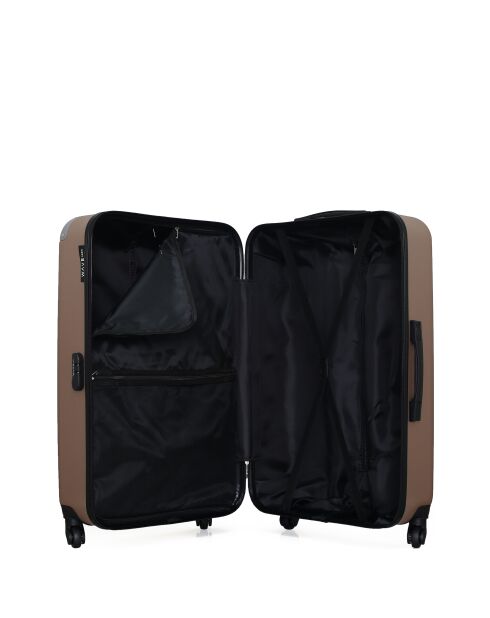 Set van 3 grote koffers, weekend en cabine XXS Congo roségoud