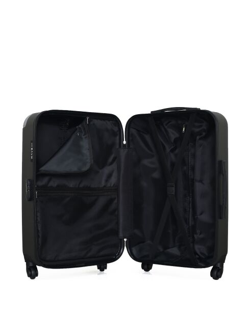 Set van 2 donkergrijze Congo weekend- en hutkoffers