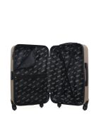 Set van 2 beige weekend- en hutkoffers Utah