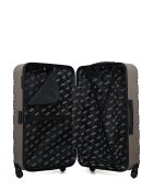 Set van 2 beige grote koffers en weekendkoffers Renoso